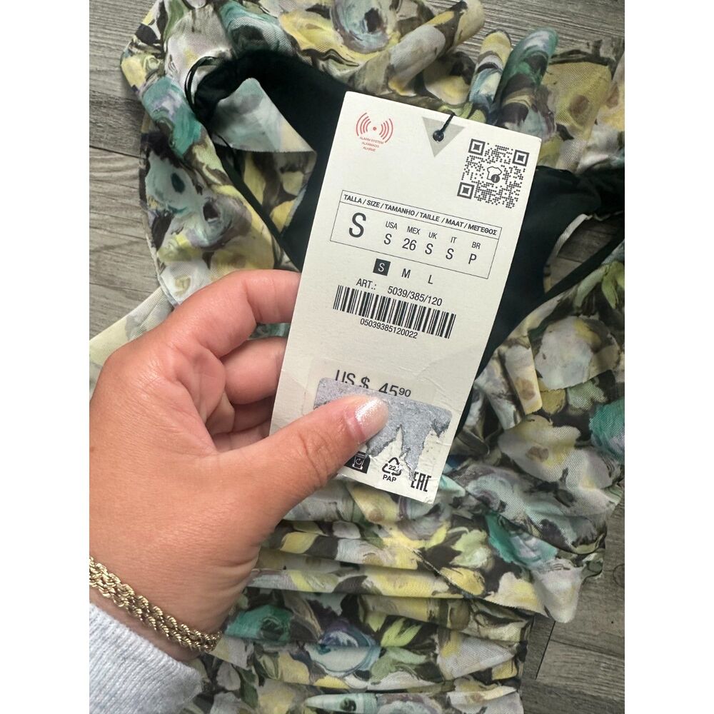 NWT Zara Ruffle Dress - Picture 3 of 4